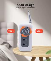 Receptor de Radio FM, altavoz AM/FM con pantalla Digital LCD, reloj despertador para el hogar, parlante portátil, radio bluetooth - details 2