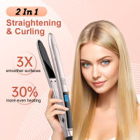 Cuida tu Cabello con Iones Negativos Férula Eléctrica para Cabello Liso y rizado - details 0