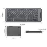 Teclado inalámbrico plegable con Bluetooth, USB tipo C para Windows, Android, ordenador, tableta, PC, teléfono - details 2