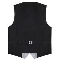 Conjunto de chaleco y corbata para hombre, traje de esmoquin de cachemir de seda, chaleco y corbata, gemelos de pañuelo para fiesta de boda, ropa de novio - details 8