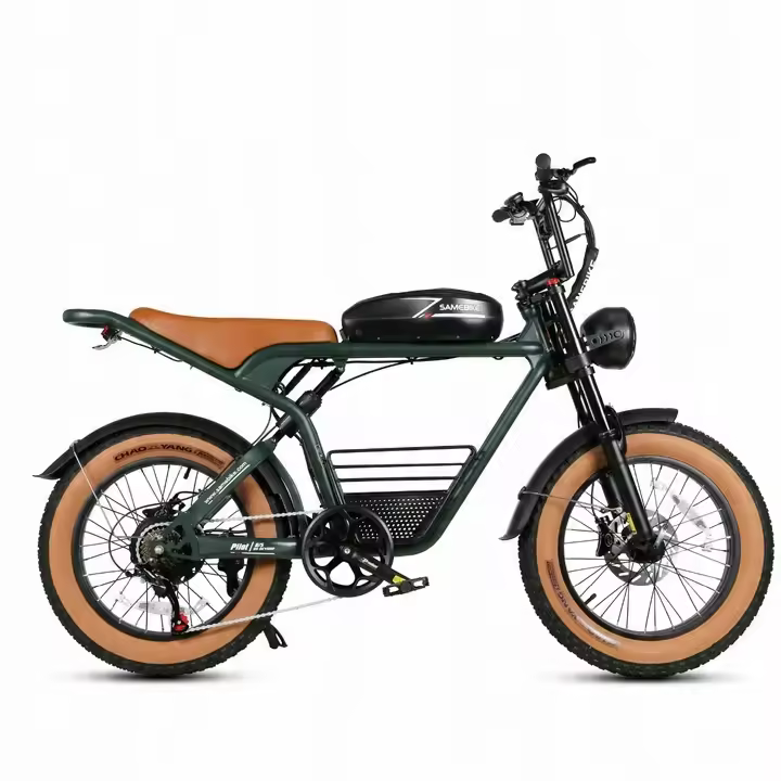 Bicicleta eléctrica SAMEBIKE M20 1000W 35km/h 16Ah 20" 122hp verde - 1