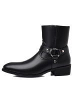 Botas con cremallera lateral de cabeza retro británica - details 18