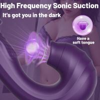 Vibrador de succión de clítoris, juguetes sexuales para adultos para mujeres, vibradores de consolador de punto G 3 en 1 con 10 modos de vibración y succión, juguetes con ventosa para pezones, estimulador de clítoris para parejas o diversión en solitario - details 3