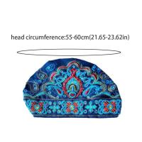 Bandanas de flores bordadas a la moda, turbante de estilo étnico mexicano, gorros Vintage transpirables para cubrir el cabello para mujer - details 0
