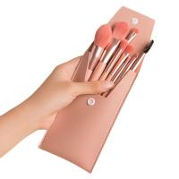 8 Uds mini maquillaje pincel set morandi portátil estilo suave cabello belleza para principiantes juego de herramientas - details 2