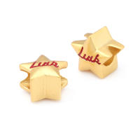 Pulseras de Brass Dorado Mate 4PCS Grande Agujero Abalorios para Hacer Joyas DIY - details 72