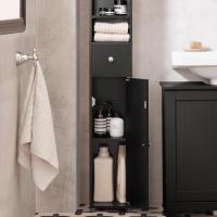 Mueble de Baño de Alto Estante Estanterías con 2 Puertas y Cajón Blanco Tamaño 20x20x180cm - details 63