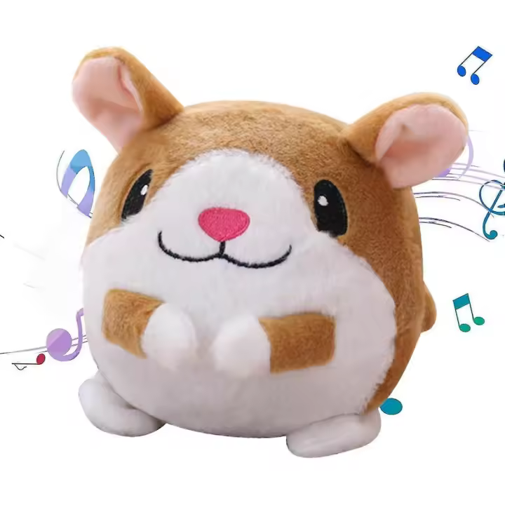 Juguete de Peluche Suave que Habla y Canta Juguete de Cerdo Activo para Mascotas - 1