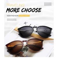 Gafas de sol redondas con montura de Metal para hombre y mujer, lentes de sol con película reflectante, Estilo Vintage, Popular - details 1