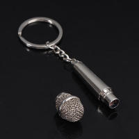 Llavero De Micrófono Hip-Hop De Metal Para Hombres Y Mujeres Llavero De Coche Accesorio Divertido Para Cantantes Regalo Ideal Para Bolso - details 3