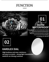 Reloj de Cuarzo de Fecha de Lujo Premium Reloj Deportivo para Hombres a Prueba de Agua con Brillo - details 4