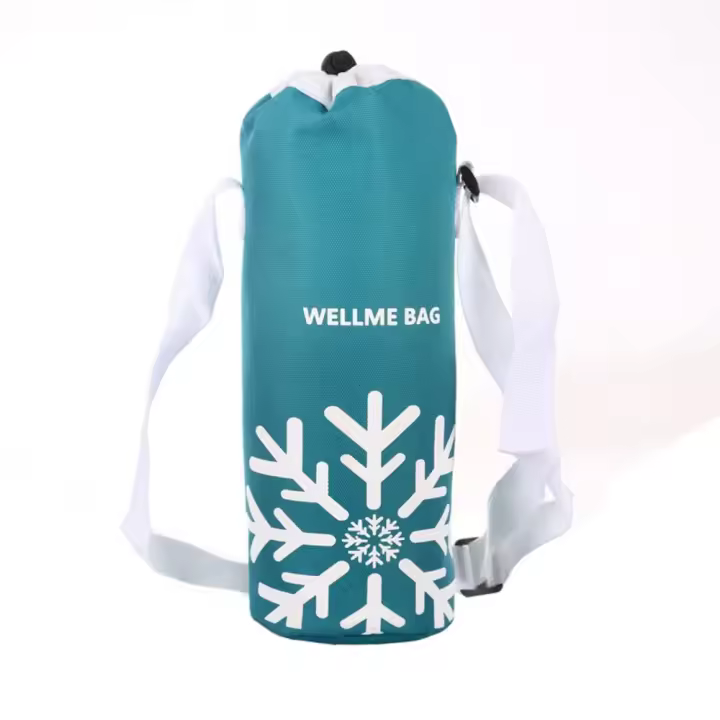 Funda de botella de agua con aislamiento de tela Oxford, calentador de botella de agua portátil impermeable con correa, bolsa de viaje para deportes al aire libre - 1
