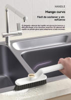 Cepillo de Limpieza Intermitente Multifuncional Cepillo de Alta Limpieza para Hogar con Mango Largo - details 4