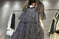 Vestido japonés de gasa de talla grande para mujer, diseño Floral de verano, sombrero de manga corta único y pequeño para ir al trabajo - details 3
