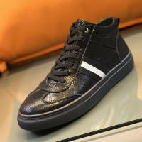 Zapatos altos de cuero zapatos de algodón térmico de terciopelo de estilo británico para hombres - details 19