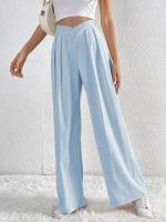 Pantalones de Oficina para Mujer de Cintura Alta y Pierna Ancha Cómoda y Elegante Estilo Clásico de Algodón Ajuste Suelto, No Ajusta, Moda de los 90s - details 7