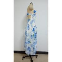 Elegante Vestido Largo de Chiffon con Estampado Moda Europea y Americana para Mujeres - details 12