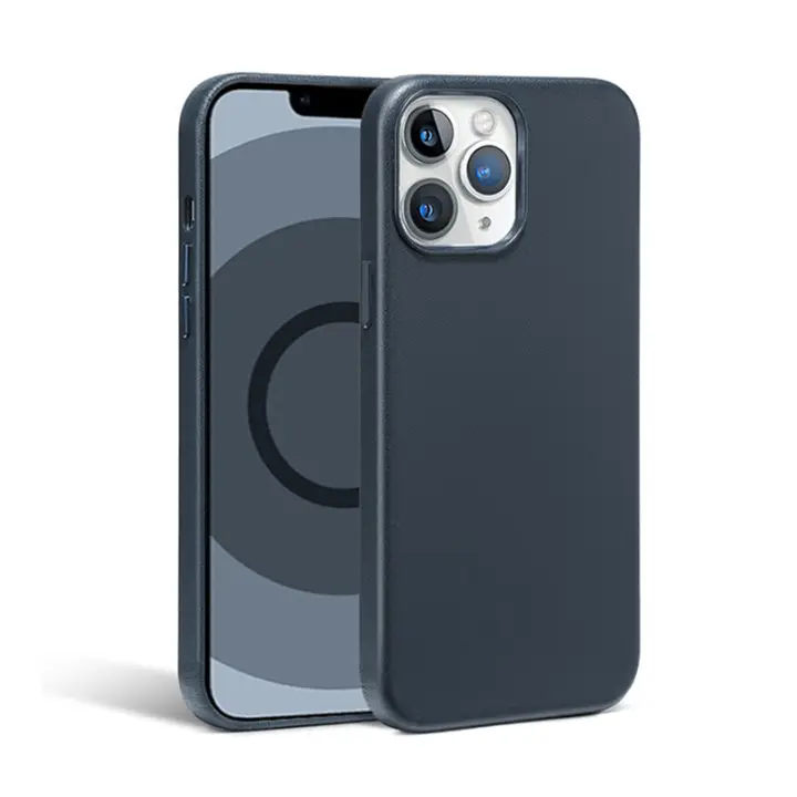 Fundas de cuero de lujo para iPhone 16 15 14 13 Pro Max Plus Mini carga inalámbrica magnética con accesorios de animación - 1