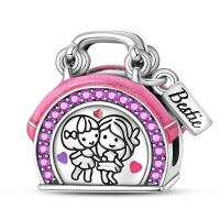Abalorio Original de Plata de Ley 925 para mujer, abalorio de alta calidad adecuado para pulsera DIY, cuentas de amor para el Día de San Valentín, regalos de joyería para fiesta, nuevo - details 23