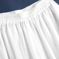 Pantalones informales de pierna ancha de gasa para mujer, Pantalón recto fino, holgado, transpirable, de doble capa, largos de cintura alta a la moda - details 8
