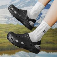 Estilo de pareja Hombres y mujeres Verano Suela gruesa Antideslizante Ropa exterior Sandalias al aire libre Baotou Zapatos de playa Sandalias y zapatillas para vadear - details 14
