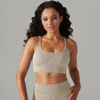 Hamidou-Sujetador deportivo Sexy para mujer, ropa interior deportiva a prueba de golpes, almohadilla extraíble para el pecho, para gimnasio, entrenamiento, Fitness, correr, Tops de realce - details 25