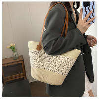 Bolso de Paja para Vacaciones de Verano en la Playa 2025 Nuevo Estilo Tejido de Gran Capacidad Bolso de Hombro para Playa Bolso de Mano Moderno y a la Moda - details 15