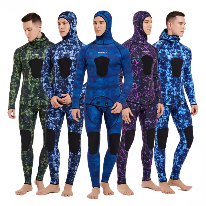 Traje de camuflaje de manga larga para hombre, traje de buceo sumergible de neopreno CRSC de 3mm, para pesca submarina - 1