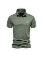 Polo de algodón puro para hombre, camiseta de talla europea con diseño bordado, novedad - details 7