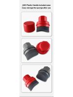 Esponja de Cera de Neumáticos en Forma de Curva Aplicador de Cera de Coche con Tapa - details 9