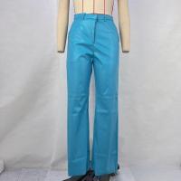 Pantalones de cintura alta para mujer, pantalones de pierna recta de cuero Pu para primavera y otoño, calidad sólida, elegantes y elegantes - details 9