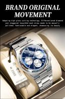 Reloj de Piloto de Lujo Premium Automático, Funcional Multifuncional, Resistente al Agua, Correa de Cuero Accesorio de Moda para Hombres - details 6
