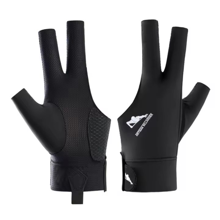 Guantes de Billar de Tres dedosantideslizantepara mano izquierda y derezaelásticotranspirablepara entrenamiento accesorios de Fitness - 1