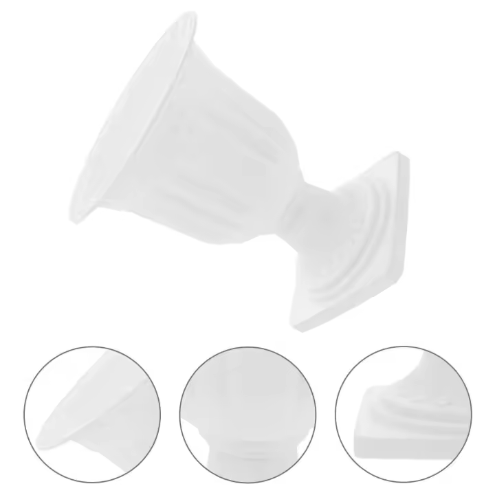 Urna clásica floral decorativa de plástico premium blanco, contenedor interior, ETA vintage, eternidad romana, suministros de jardín creativos - 1