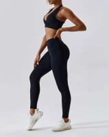 Conjunto de yoga sin costuras de 2 piezas para mujer, sujetador para gimnasio y correr, ropa deportiva, body, sujetador deportivo - details 31
