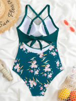 Bañador de una pieza con realce para mujer, traje de baño Sexy ahuecado, Monokini, ropa de playa para verano, 2024 - details 3