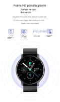 Reloj inteligente para hombres: llamadas, frecuencia cardíaca, sueño, clima, deportes, pantalla táctil y larga duración de bater - details 2