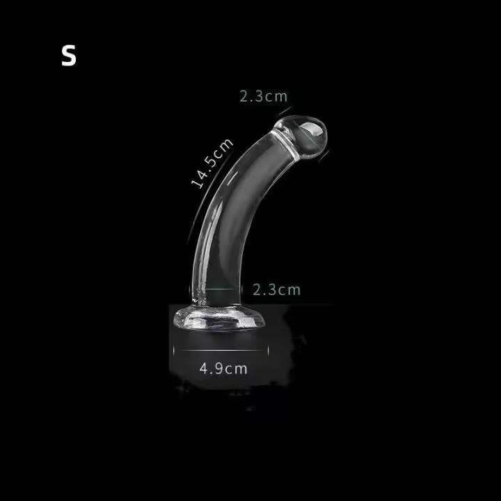 Leten Plug Transparente de 3 Tamaños Ventosa Fuerte para G-spot Masajeador Vaginal Expansor Anal - 1