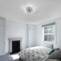 Goeco Lámpara de Techo Nórdica Moderna de Vidrio 5 Luces con Bombillas Incandescentes - details 3
