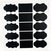 Pegatina de pizarra negra borrable de PVC, etiquetas de caja de crema cosmética, tarros de especias de cocina para el hogar, etiquetas múltiples, 1 hoja - details 10