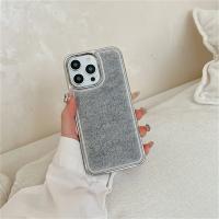 Funda protectora completa anticaída para teléfono iPhone, funda Simple de felpa de Color sólido adecuada para iPhone 14, 15, 13, 12 Pro Max, Otoño e Invierno - details 8