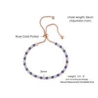 Pulsera de tenis Multicolor ajustable para mujer, brazalete de circonita colorida con arcoíris, cadena de mano, joyería - details 18