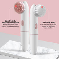 Limpiador Facial Eléctrico Masajeador Vibratorio de Silicona Resistente al Agua - details 2