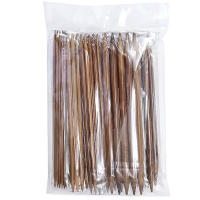 Agujas de Punto Doméstico de Carbonoizado Bambú Doble Punta 75Pcs Herramienta de Tejido para Bordado Perfecto para Manualidades y Costura - details 3