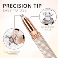 Epilador Eléctrico Portátil Para Mujeres 2 En 1 Recargable Por USB Eliminador De Vello Painless Para Bikini Cuidado Facial Y Cejas - details 2
