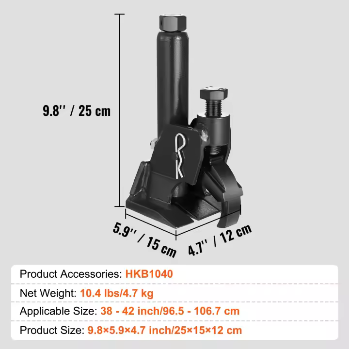 SucceBuy Destalonador de neumáticos manual, herramienta de cambio de neumáticos de 96,5-106,7 mm, rompe cuentas de alta resistencia, herramienta de reparación de neumáticos fácil de operar para vehículos todo terreno/UTV, tractores, camiones, automóviles, - 1