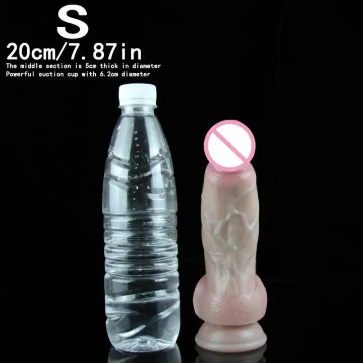 Empaque privado, consolador gigante realista enorme y Sexy, masturbadores vaginales grandes de silicona suave, juguete erótico para ventosa, pene grueso con glande - 1