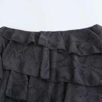 BUNO-Minifalda asimétrica para Mujer, diseño con volantes, cintura media, cremallera lateral, faldas femeninas de moda para Mujer - details 5