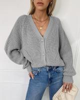 Moda Otoño 2024 Suéter de Punto Holgado con Cuello Redondo y Manga Larga para Mujer, Ideal para Superponer - details 7