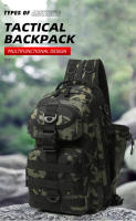 Mochila táctica militar Molle para hombre, bolso multifuncional para acampar, escalar, senderismo, un solo hombro - details 1